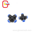 PZA 4 Way Plastic Pneumatic Connector Quick Fittings